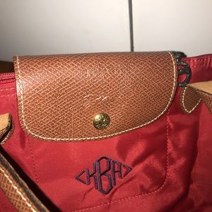 Monogrammed KAB Longchamp